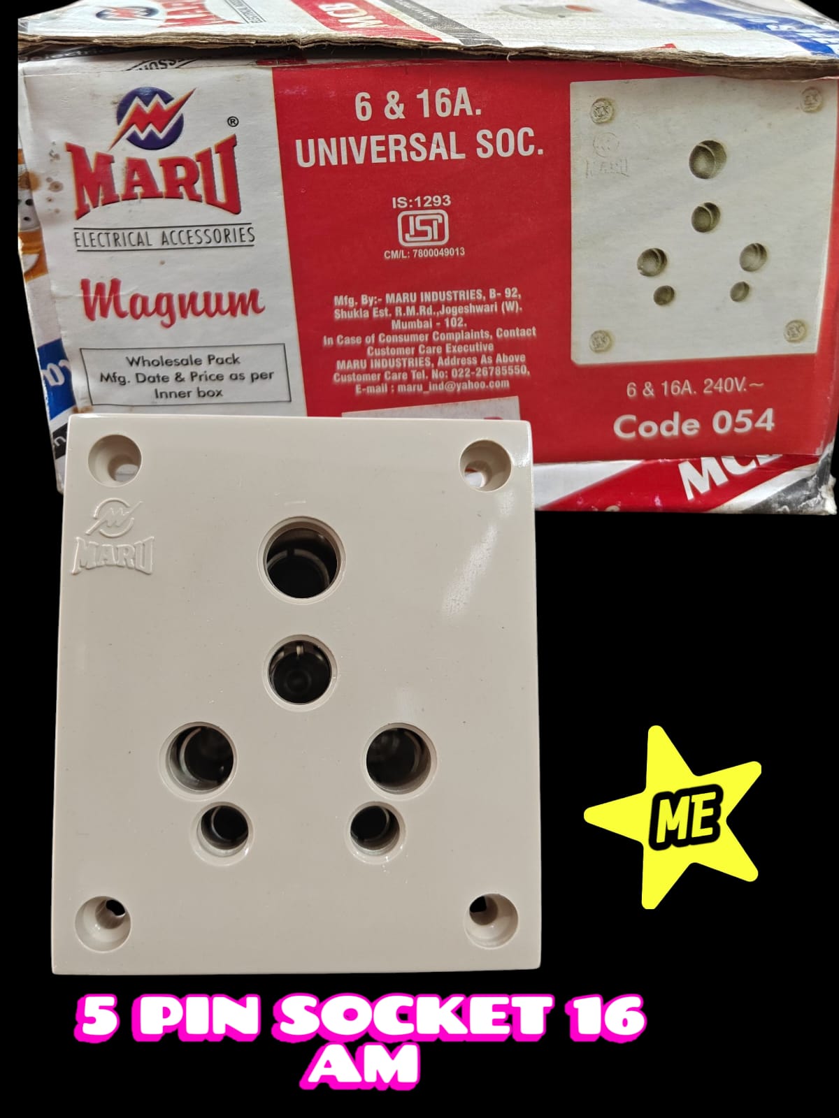 5 PIN SOCKET 16AM MARU